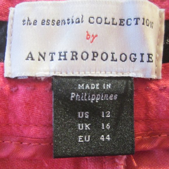 Anthropologie Pants 12 Essential Collection Corduroy Pink/Rose - Picture 4 of 10